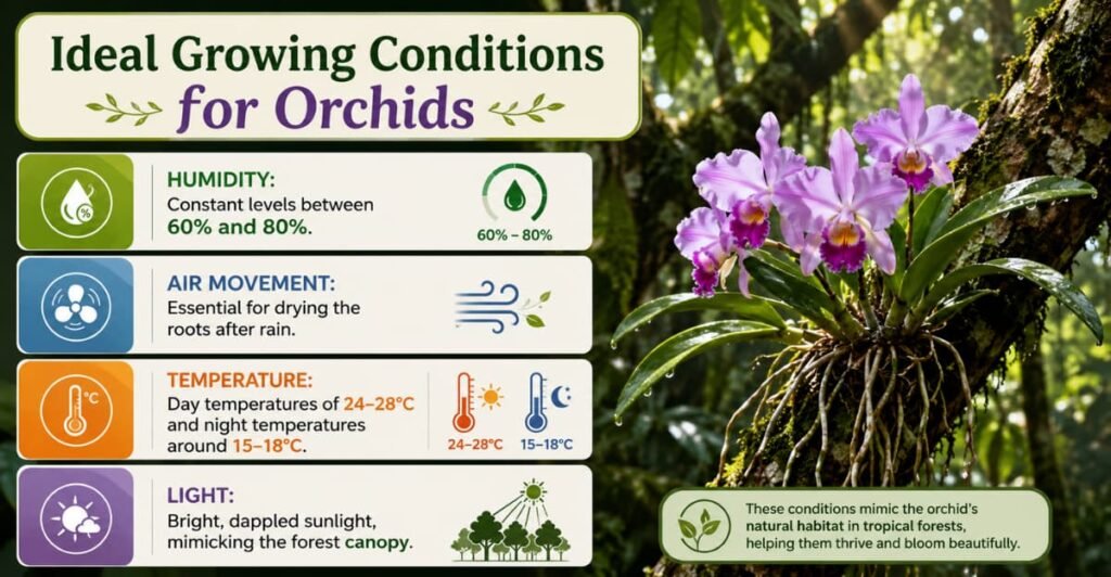 ideal growing conditions